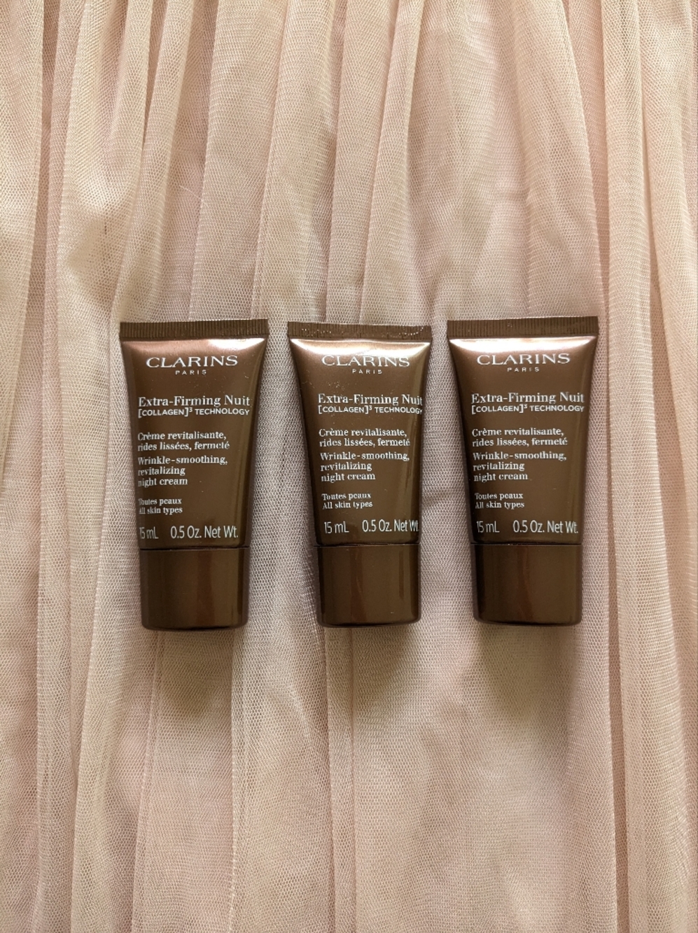 Clarins Extra-Firming Night (Nuit) Moisturizer Set - 1.5 oz Total